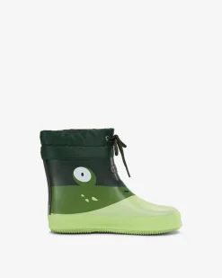 Sale Viking Alv Barefoot Paw Print Rubber Boot Light Green/Green