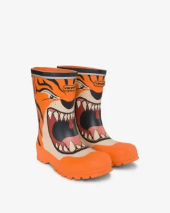 Viking Jolly Print Rubber Boots Orange/Multi