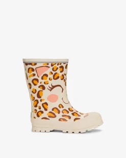 Viking Jolly Print Rubber Boots Cream