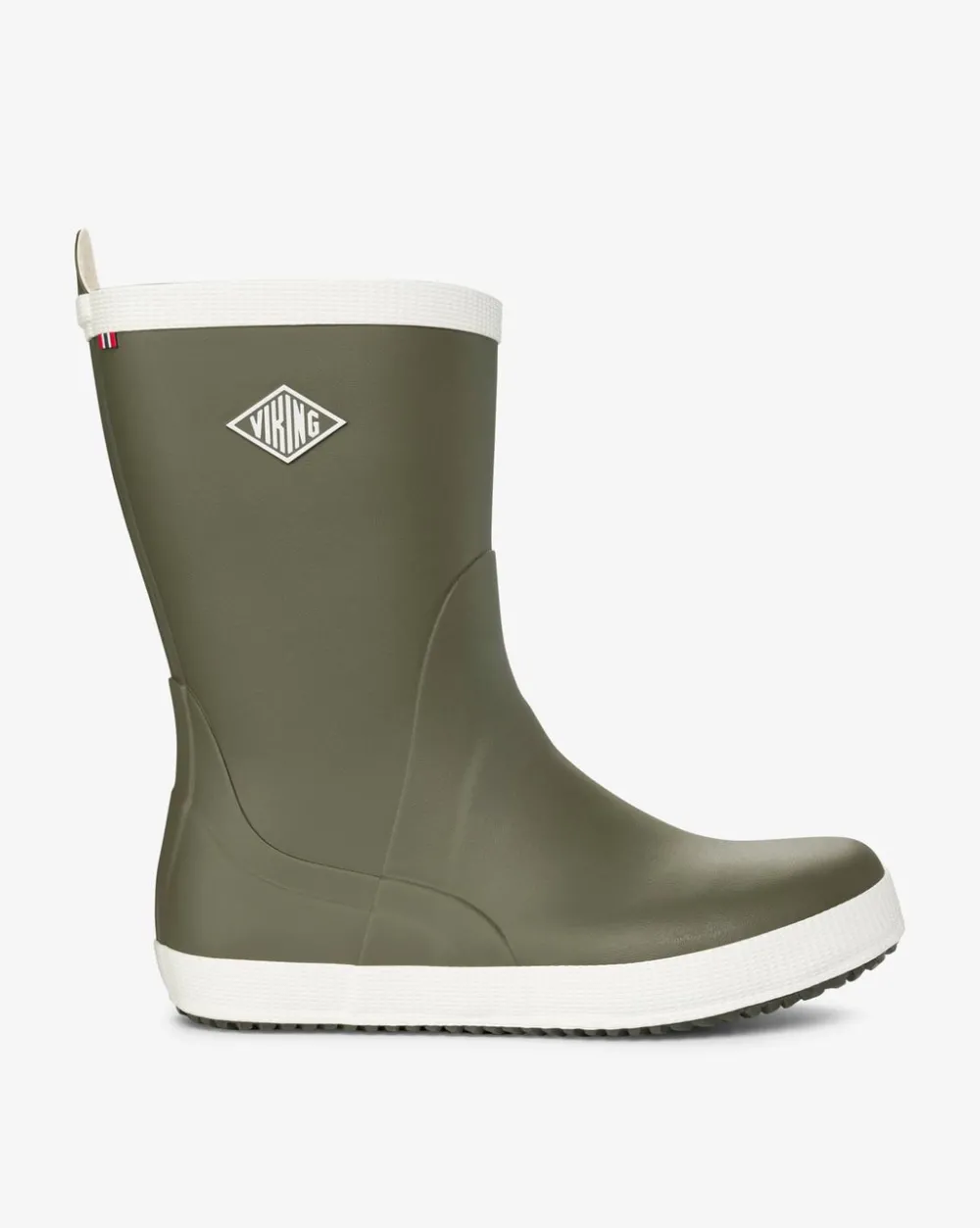 Hot Viking Seilas Heritage Rubber Boot Olive/Eggshell