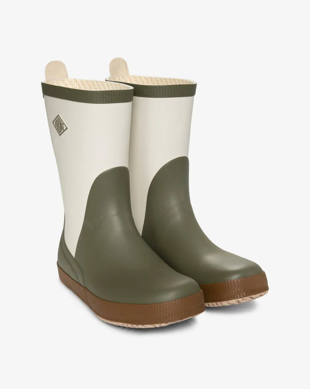 Viking Seilas Heritage Rubber Boot Olive/Brown